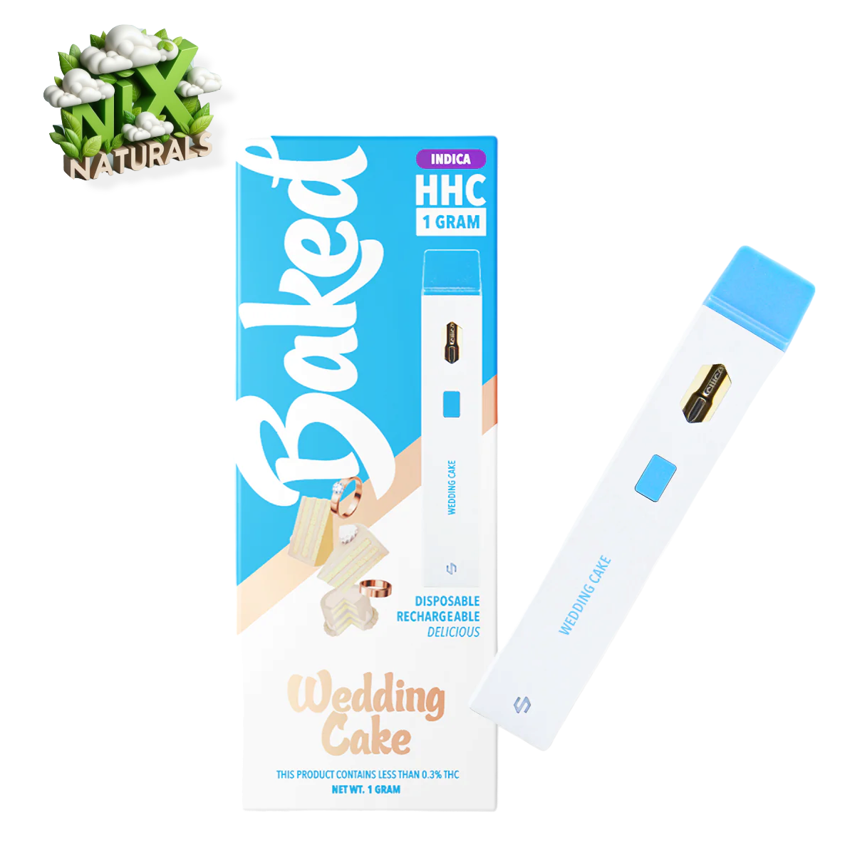 Baked ® | Vape Desechable | HHC | 1G | 1mL | Pluma Wax