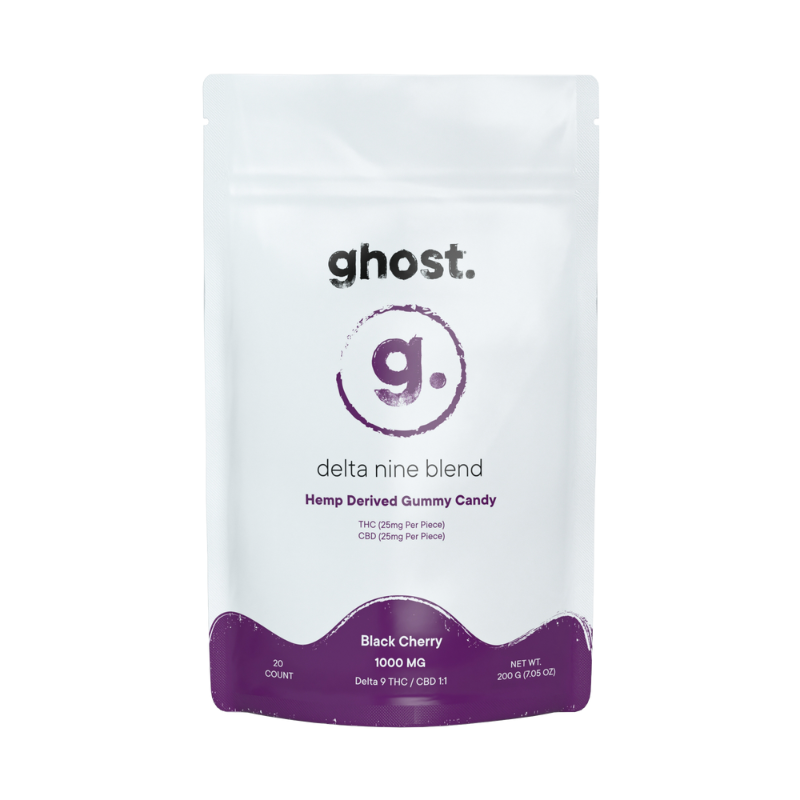 Ghost ® | Gummies Delta Nine | Delta 9 THC 25mg/pza + CBD 25mg/pza | 1000mg 20pzas