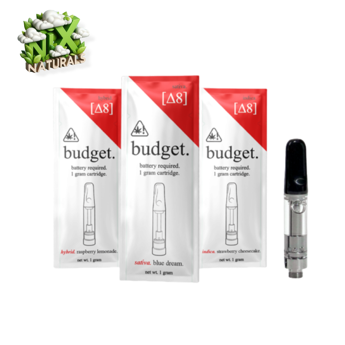 Budget ® | Cartucho Wax Desechable | Delta-8 | 1G | 1mL