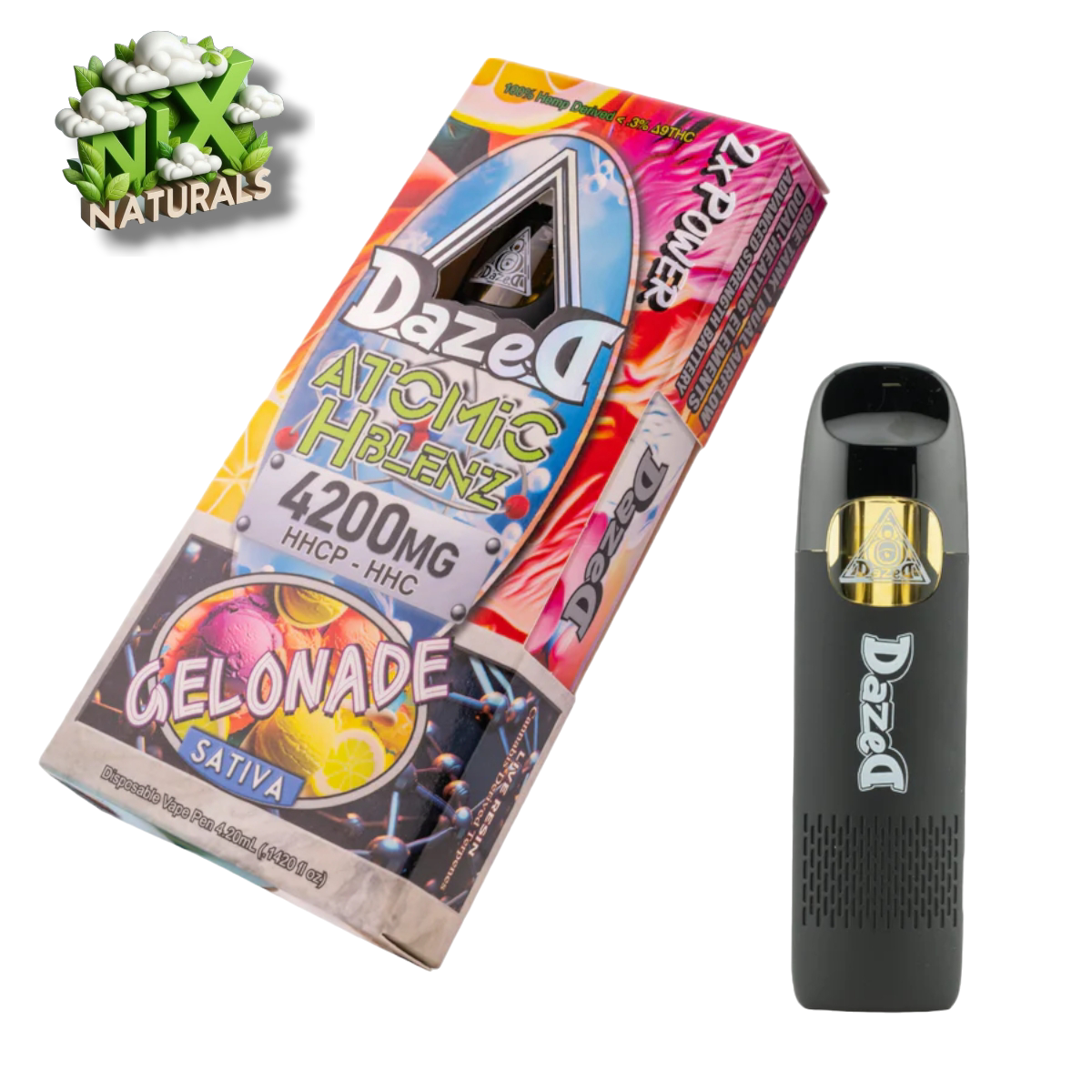 Dazed ® | Vape Desechable | HHC | 3.9G | 4.20mL | Pluma Wax