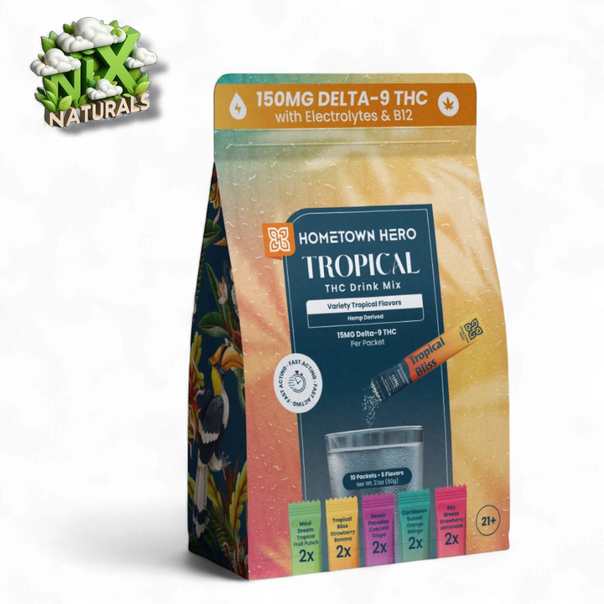 HomeTown Hero ® | Tropical Drink Concentrada | THC | 15mg