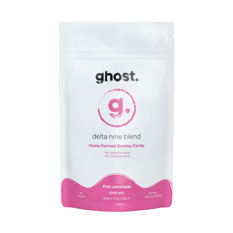 Ghost ® | Gummies Delta Nine | Delta 9 THC 25mg/pza + CBD 25mg/pza | 1000mg 20pzas