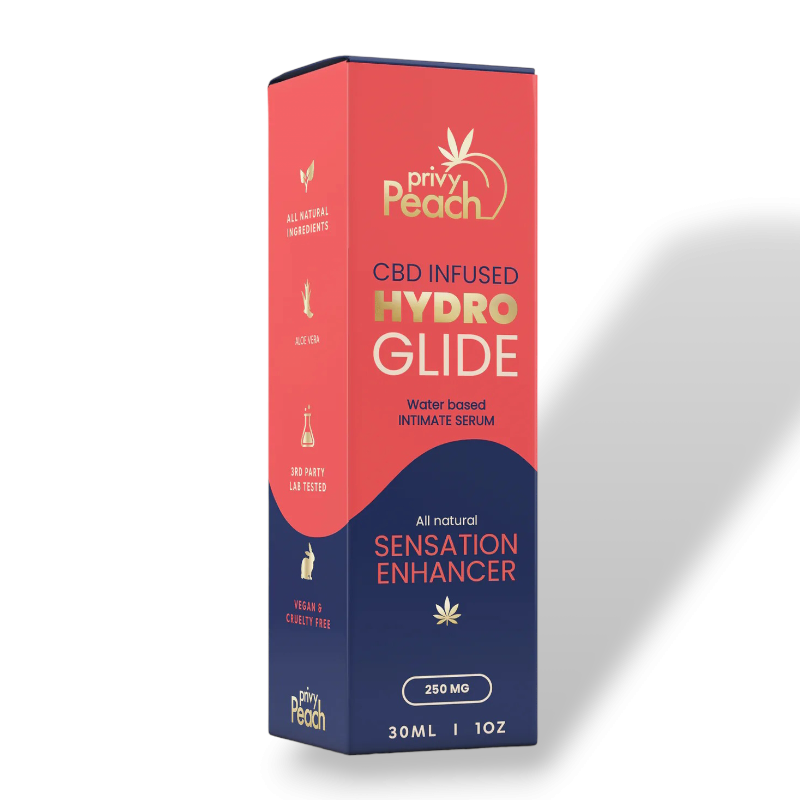 Privy Peach | Hydro Glide Sensation Lubricante & Estimulante | CBD | 250 mg | 30 mL