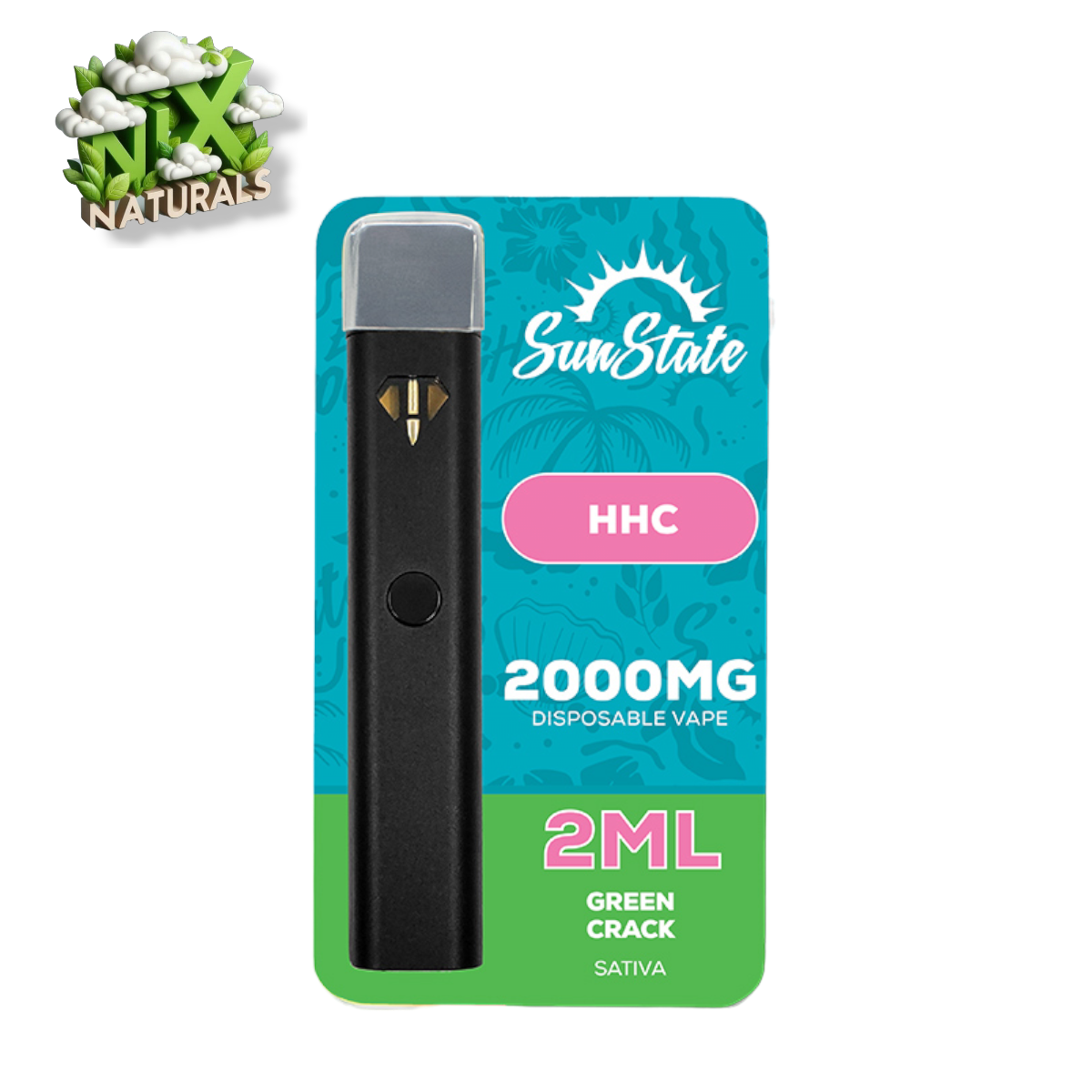 SunState ® | Vape Desechable | HHC | 2G | 2mL | Pluma Wax