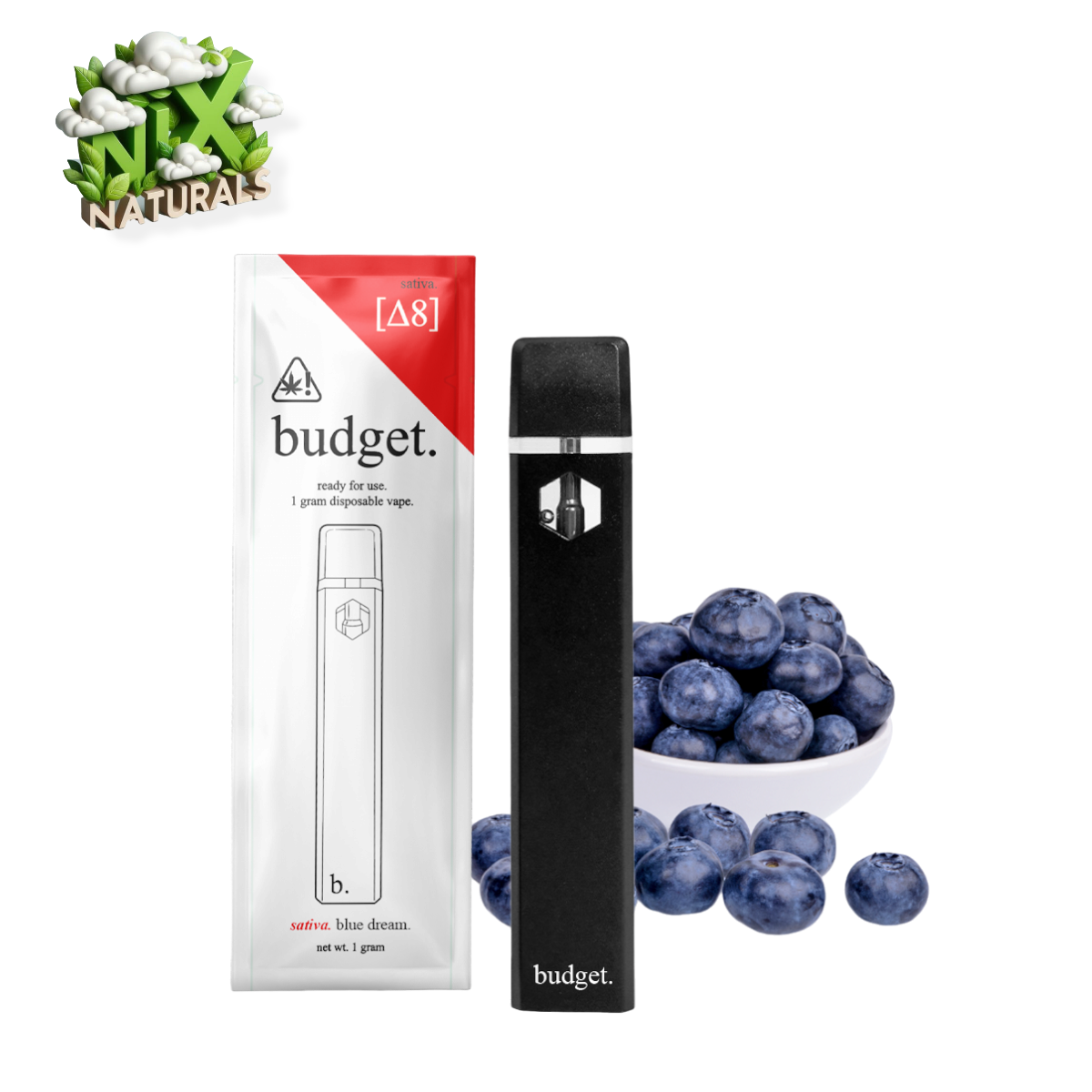 Budget ® | Vape Desechable | Delta-8 | 1G | 1mL | Pluma Wax