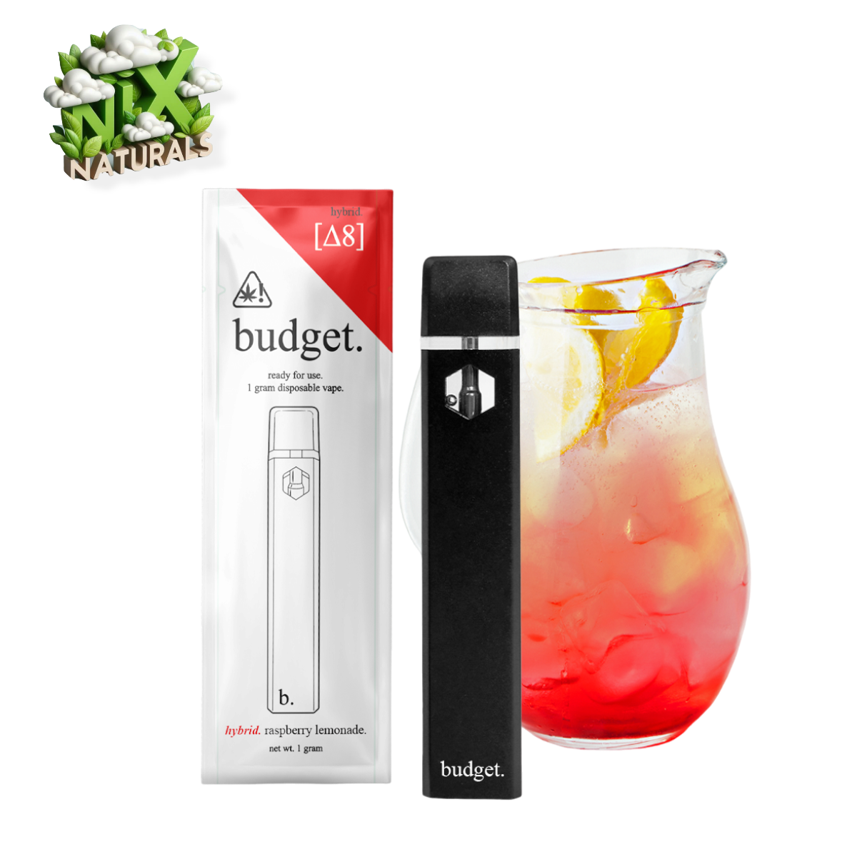 Budget ® | Vape Desechable | Delta-8 | 1G | 1mL | Pluma Wax